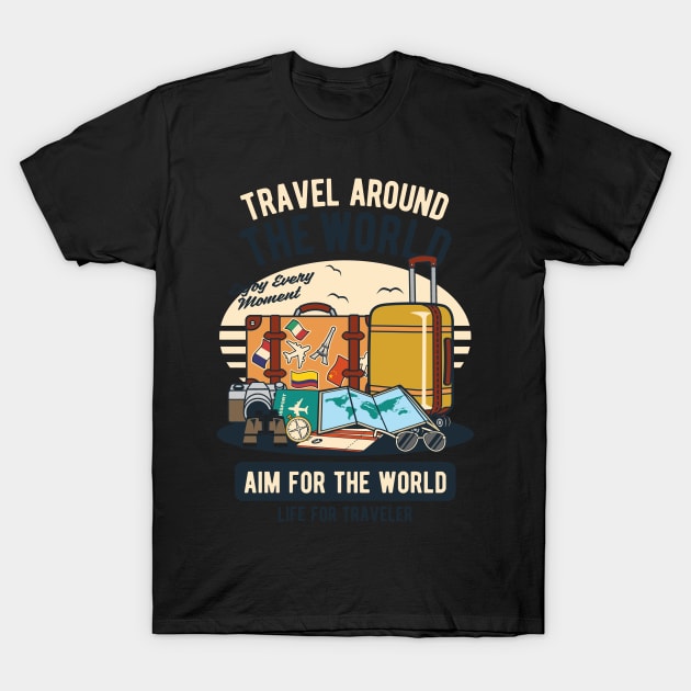 Travel Around The World T-Shirt by p308nx